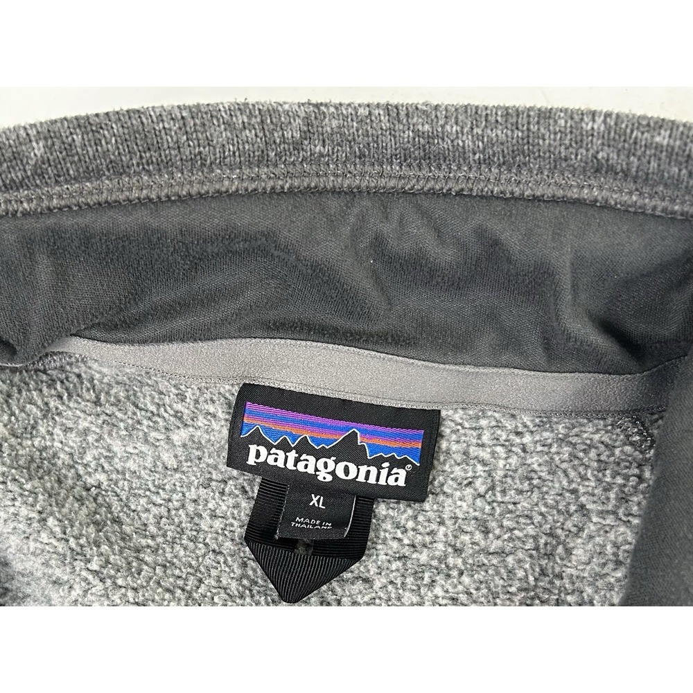 Patagonia Better Sweater 1/4 Zip Fleece Men's XL Nickel With Forge Grey - Picture 3 of 10